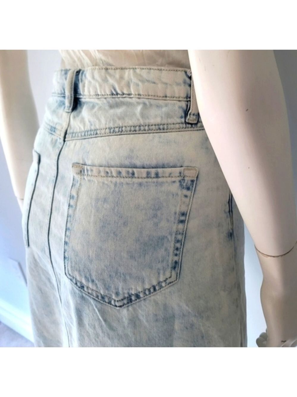 Eightytwo Petite Women's Denim Mini Skirt Size XS